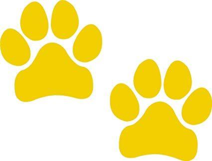 Yellow Paw Logo - Amazon.com: Paw Prints, Yellow, Pawprints, Paws, Dog, Puppy, Pup ...