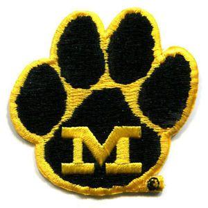 Yellow Paw Logo - MISSOURI TIGERS NCAA COLLEGE 2.75