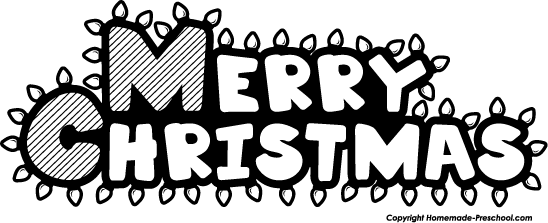Christmas Black and White Logo - Merry Christmas Clip Art Black and White | Baking | Pinterest ...