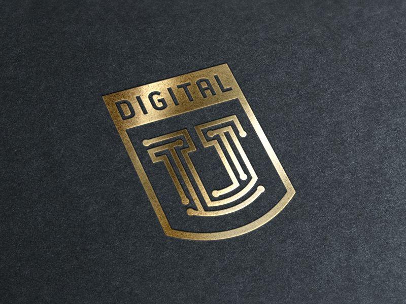 Gold U Logo - Digital U logo