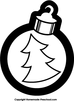 Christmas Black and White Logo - Christmas Ornament Black And White Clipart