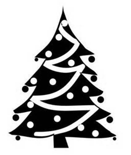 Christmas Black and White Logo - Free Christmas Tree Black And White Clipart, Download Free Clip Art
