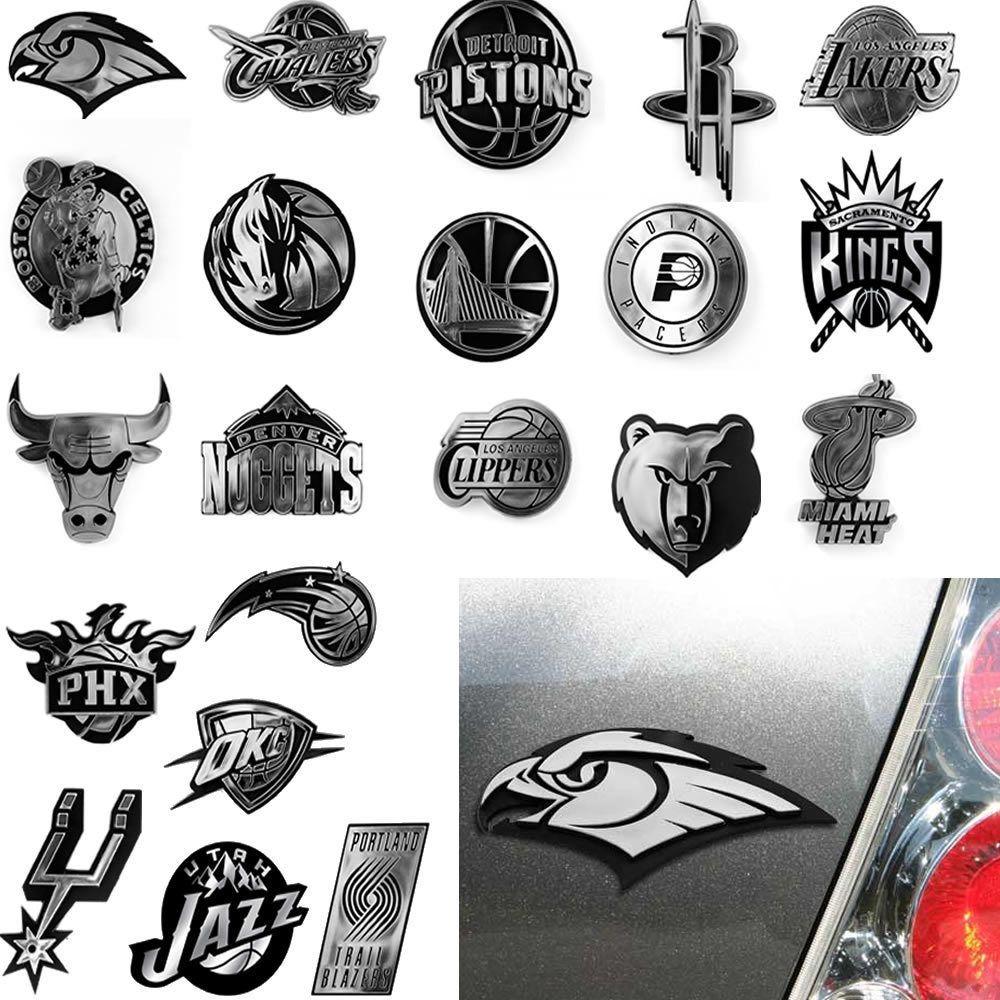 Automotive Team Logo - NBA Basketball 3D Auto Car Truck SUV Chrome Metal Team Logo Emblem ...