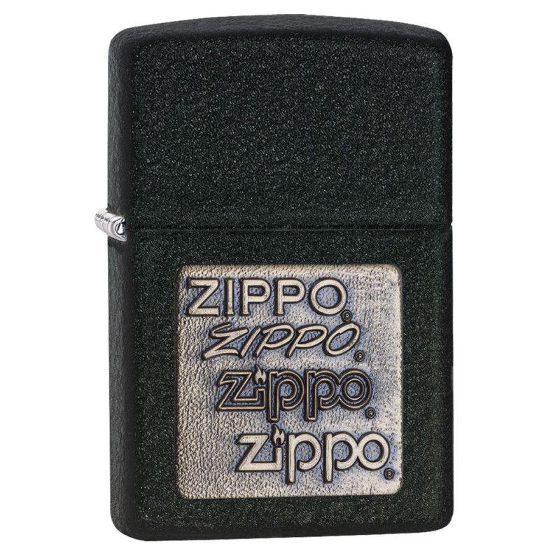 Black White and Gold Logo - Black Crackle Gold Zippo Logo - Official Zippo Shop UK