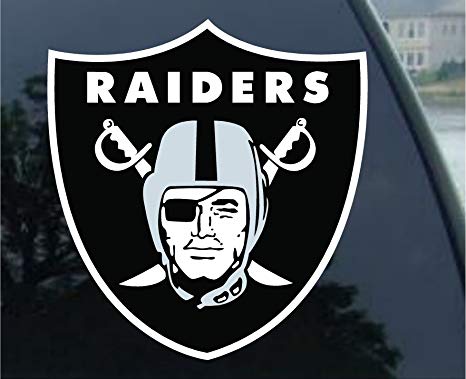 Automotive Team Logo - Amazon.com : NFL Oakland Raiders 8 Color Team Logo Car Decal