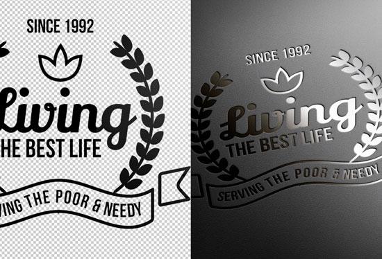 Black White and Gold Logo - 63 Free PSD Mockup Templates for Your Logo Designs