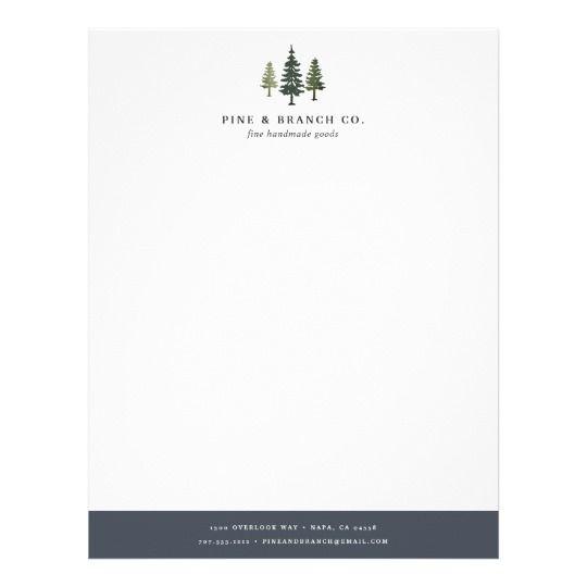 Evergreen Tree Logo - Pine Tree Logo Letterhead | Zazzle.com