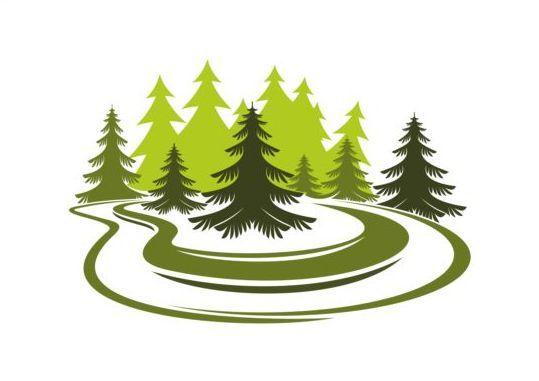 Trees Logo - Forest trees logo vectors 01 free download
