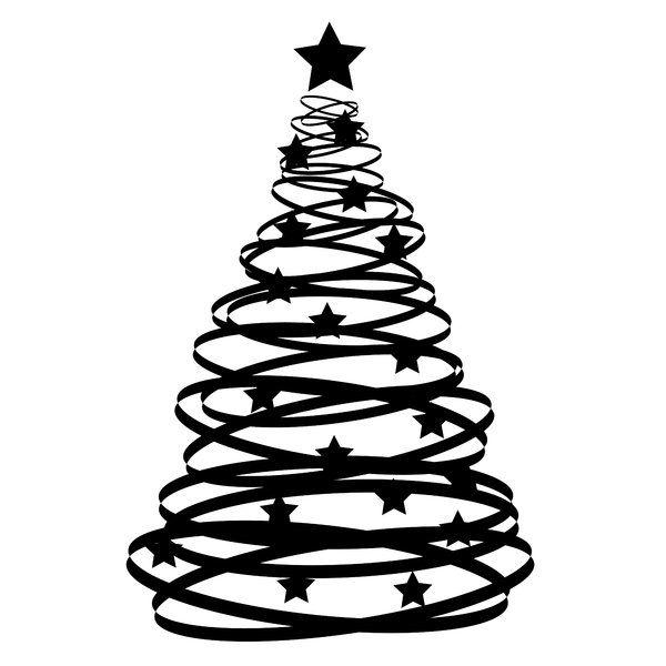 Christmas Black and White Logo - Free White Christmas Tree Image, Download Free Clip Art, Free Clip