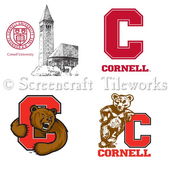 Cornell C Logo - Cornell University Logo Set - ScreenCraftGifts.com