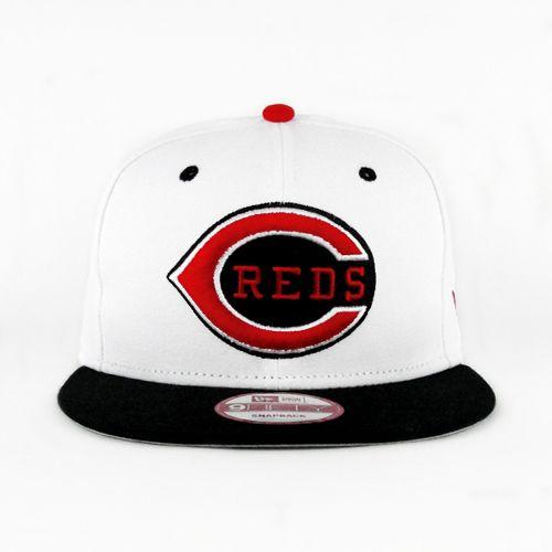 Cincinatti Red White Logo - Cincinnati Reds White & Team Colors (Gray Under) SNAPBACK