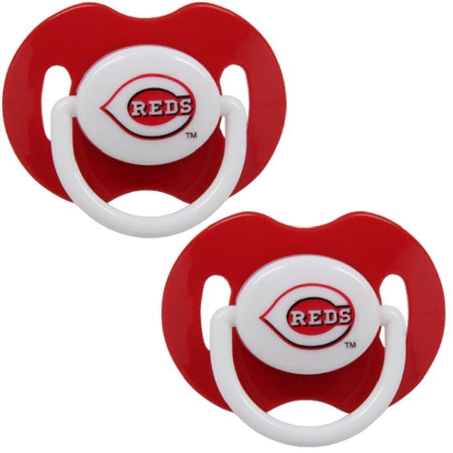 Cincinatti Red White Logo - Cincinnati Reds 2 Pack Team Logo Pacifiers