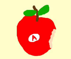Real Apple Logo - Apple logo in real life drawing