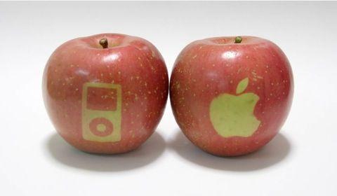 Real Apple Logo - Real apples branded with Apple's logo