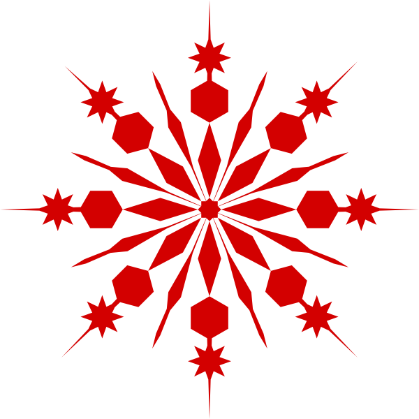 Red Snowflake Logo - Red Snowflake Clip Art at Clker.com - vector clip art online ...