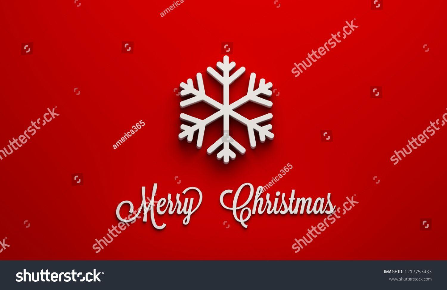 Red Snowflake Logo - White Snowflake Render Illustration #white #red #snowflake