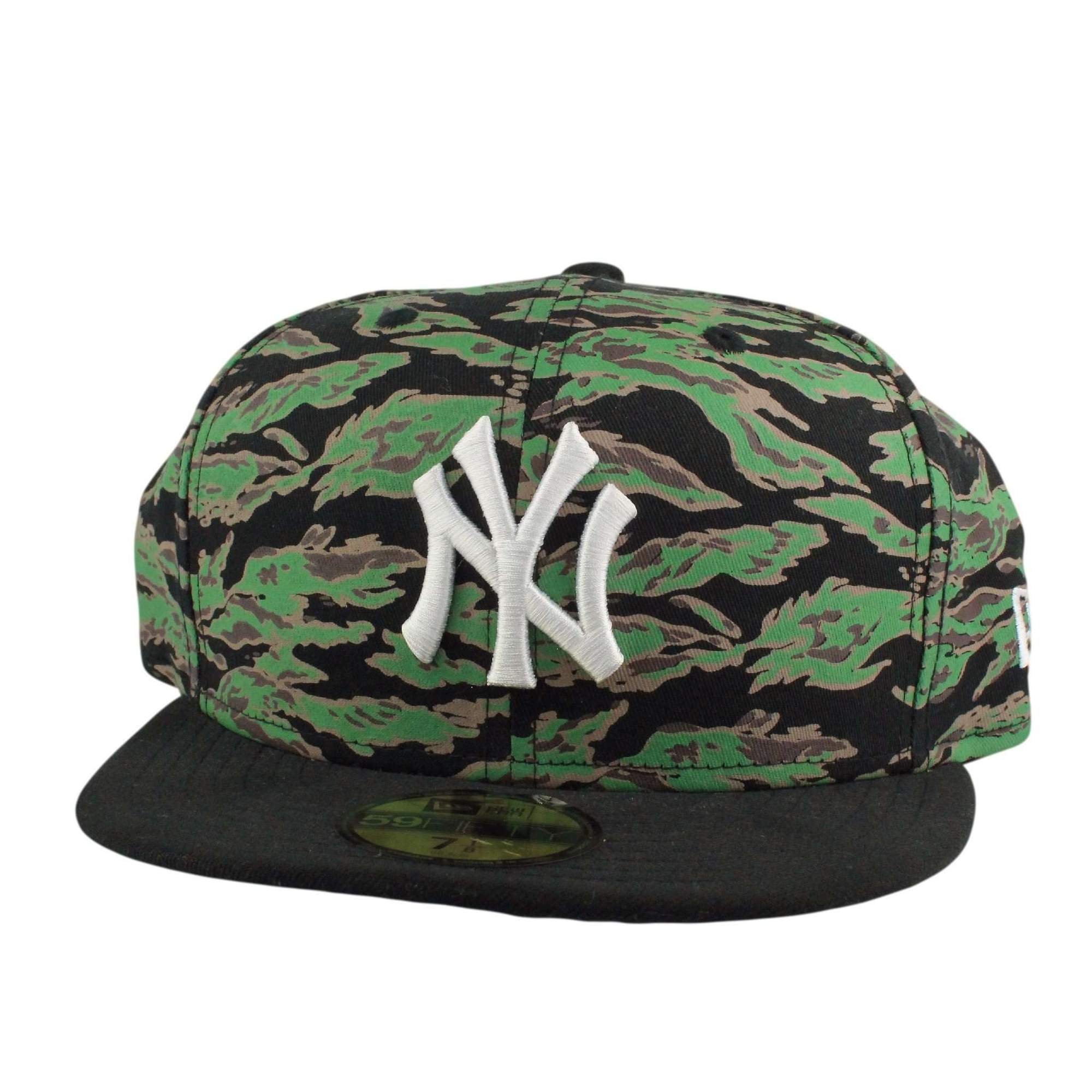 Camo Yankees Logo - New York Yankees Logo Tiger Camo/Black Fitted | New Era | Bespoke ...