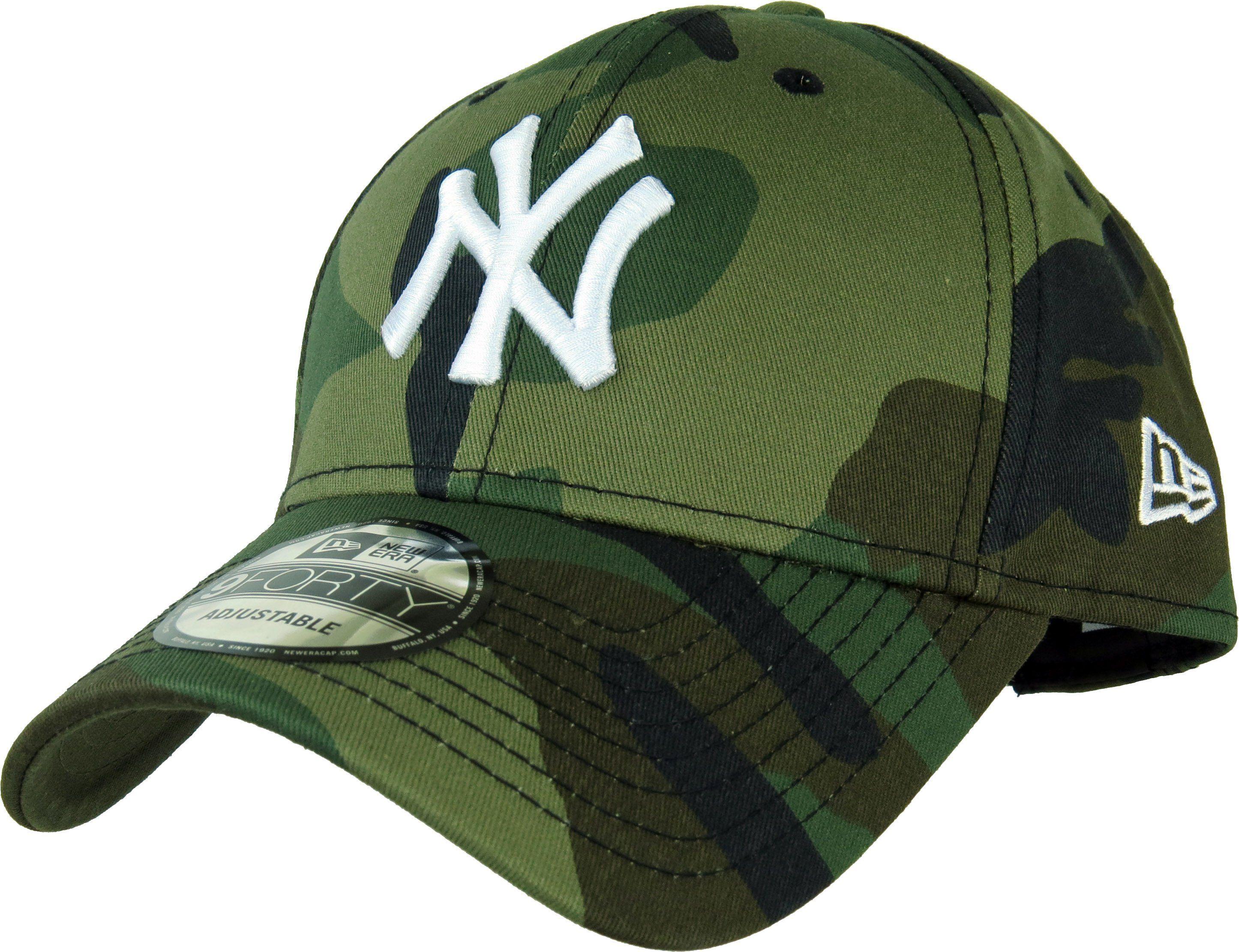 Camo Yankees Logo - New Era 940 League Essential NY Yankees Camo Baseball Cap – lovemycap