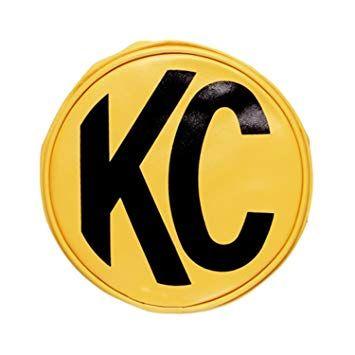 Round Yellow Logo - KC HiLiTES 5801 8 Round Yellow Vinyl Light Cover w