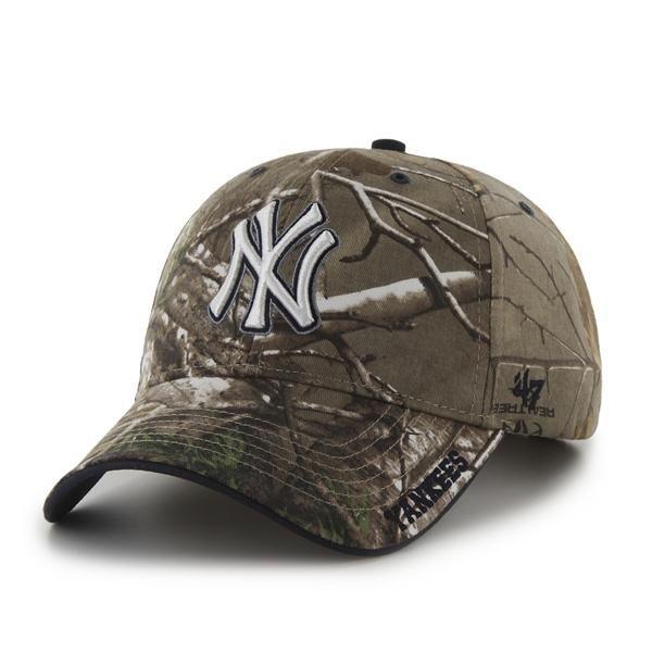 Camo Yankees Logo - New York Yankees 47 Brand Vintage Navy Franchise Fitted Hat | New ...