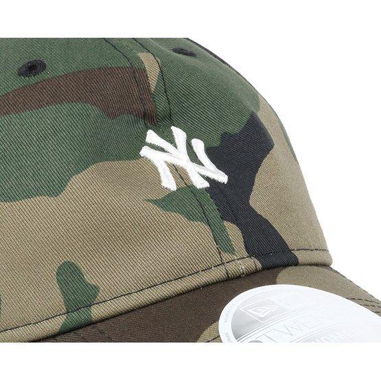 Camo Yankees Logo - NY Yankees Mini Logo Essential Woman Camo 940 Adjustable - New Era ...