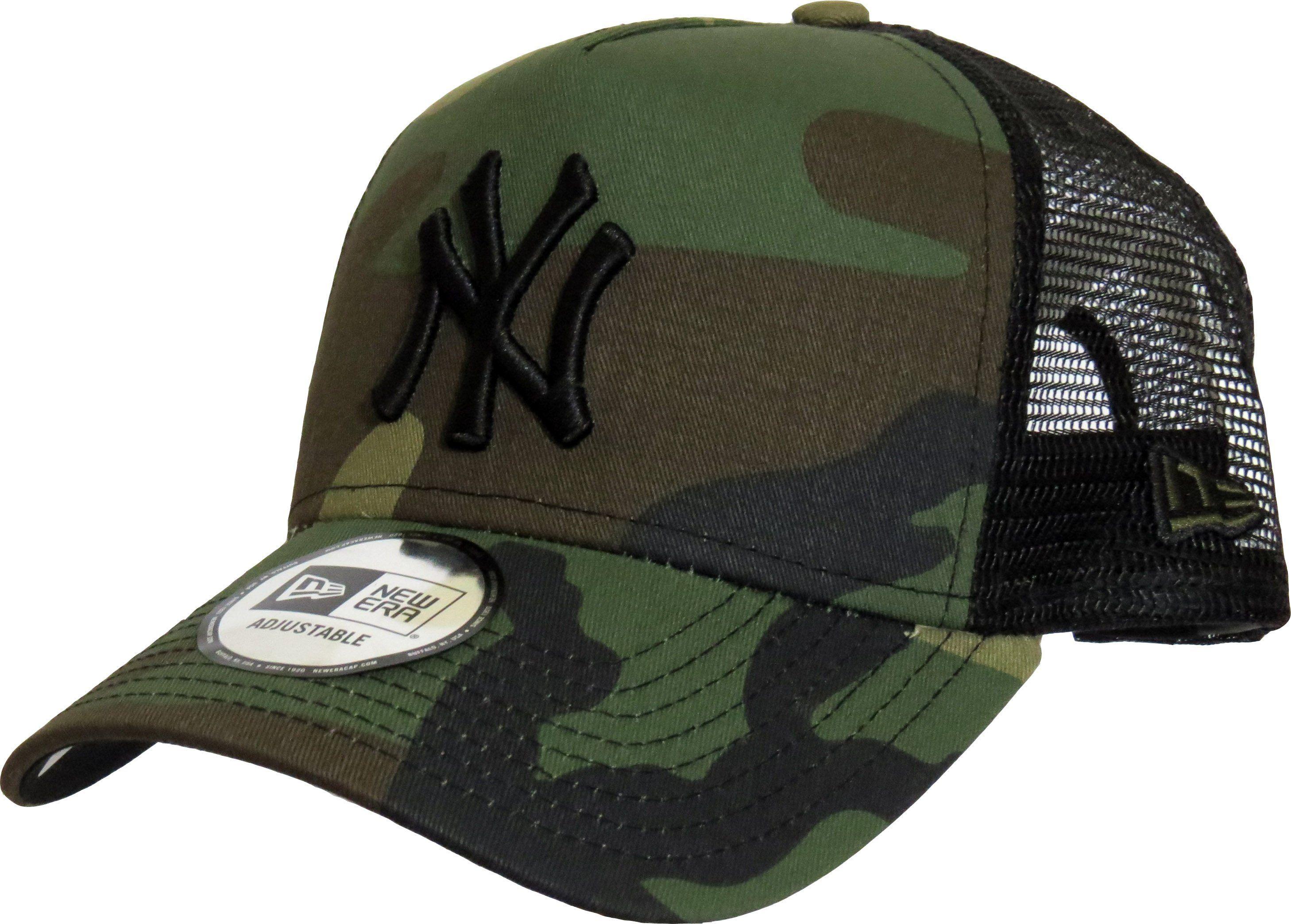 Camo Yankees Logo - NY Yankees New Era Woodland Camo Clean Trucker Cap – lovemycap