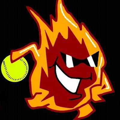 Flame Fastpitch Logo - Jersey Flames