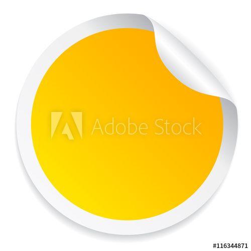 Round Yellow Logo - Round yellow sticker - Buy this stock vector and explore similar ...
