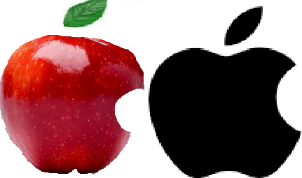 Real Apple Logo - Real Apple Logo Comparison by PhantomBalloonBoy64 on DeviantArt