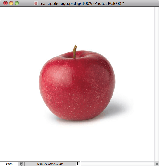 Real Apple Logo - Photoshop Zone: APPLE LOGO IN PHOTOSHOP