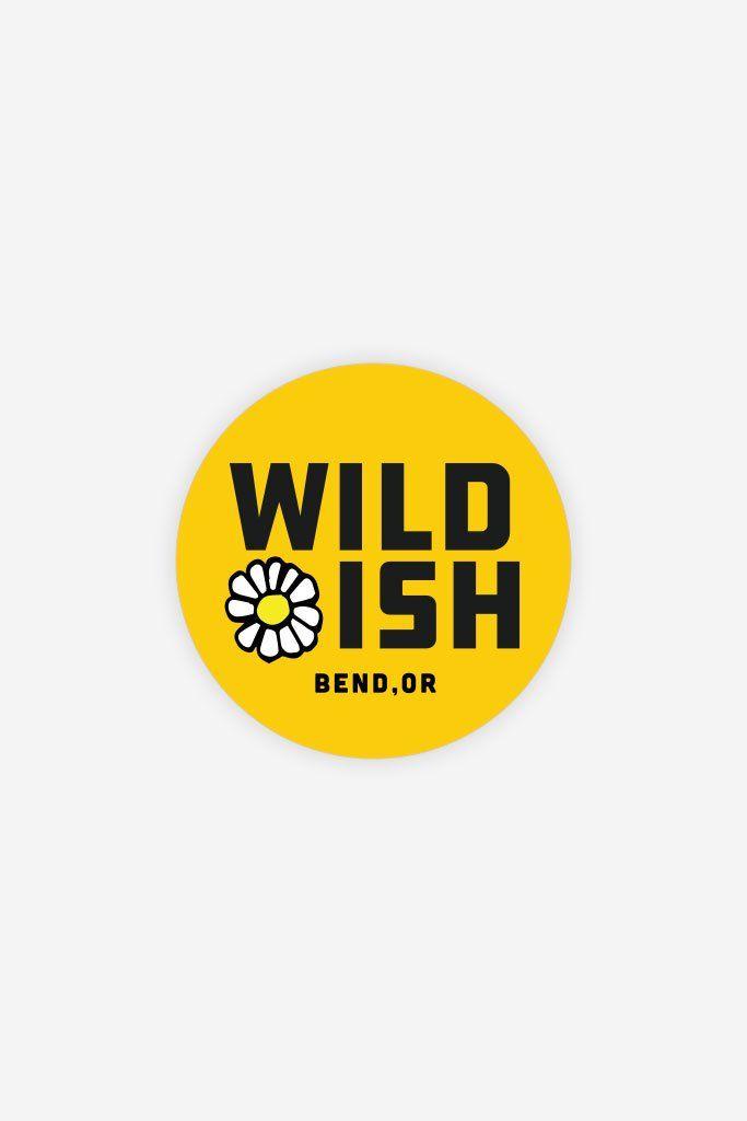 Round Yellow Logo - Wildish Round Sticker