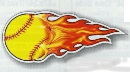 Flame Fastpitch Logo - Flaming softball transparent download - RR collections