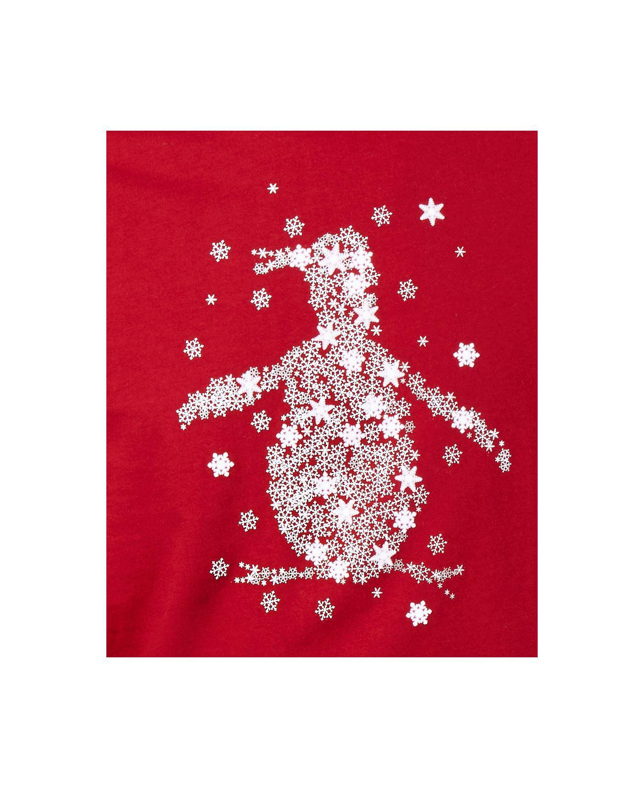 Red Snowflake Logo - Original Penguin Snowflake Pete Logo Graphic T-shirt, Created For ...