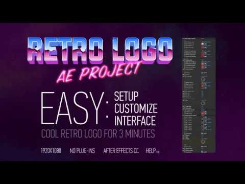 Cool Retro Logo - Retro Logo AE Project - After Effects Template - YouTube