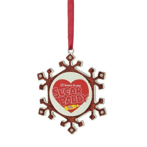 Red Snowflake Logo - Northlight 3.5 Silver Plated Snowflake Sugar Daddy