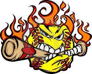 Flame Fastpitch Logo - Softball Bat On Fire | Sports | Softball, Baseball, Softball bats