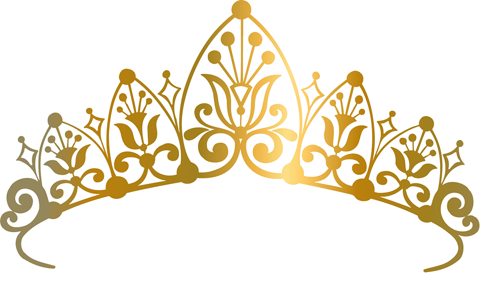 Princess Gold Crown Logo - Gold princess crown transparent stock transparent background