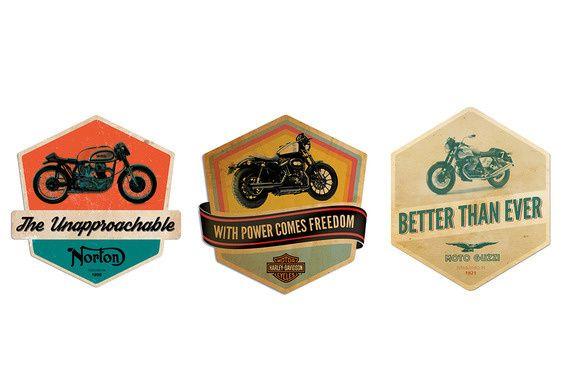 Cool Retro Logo - Best Retro Motorcycle Marks Typography Badge images on Designspiration