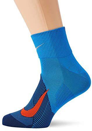 Orange and Blue U Logo - Nike Men's Sock U NK SPD LTWT Ankle, Signal Blue Void/Orange, Size ...