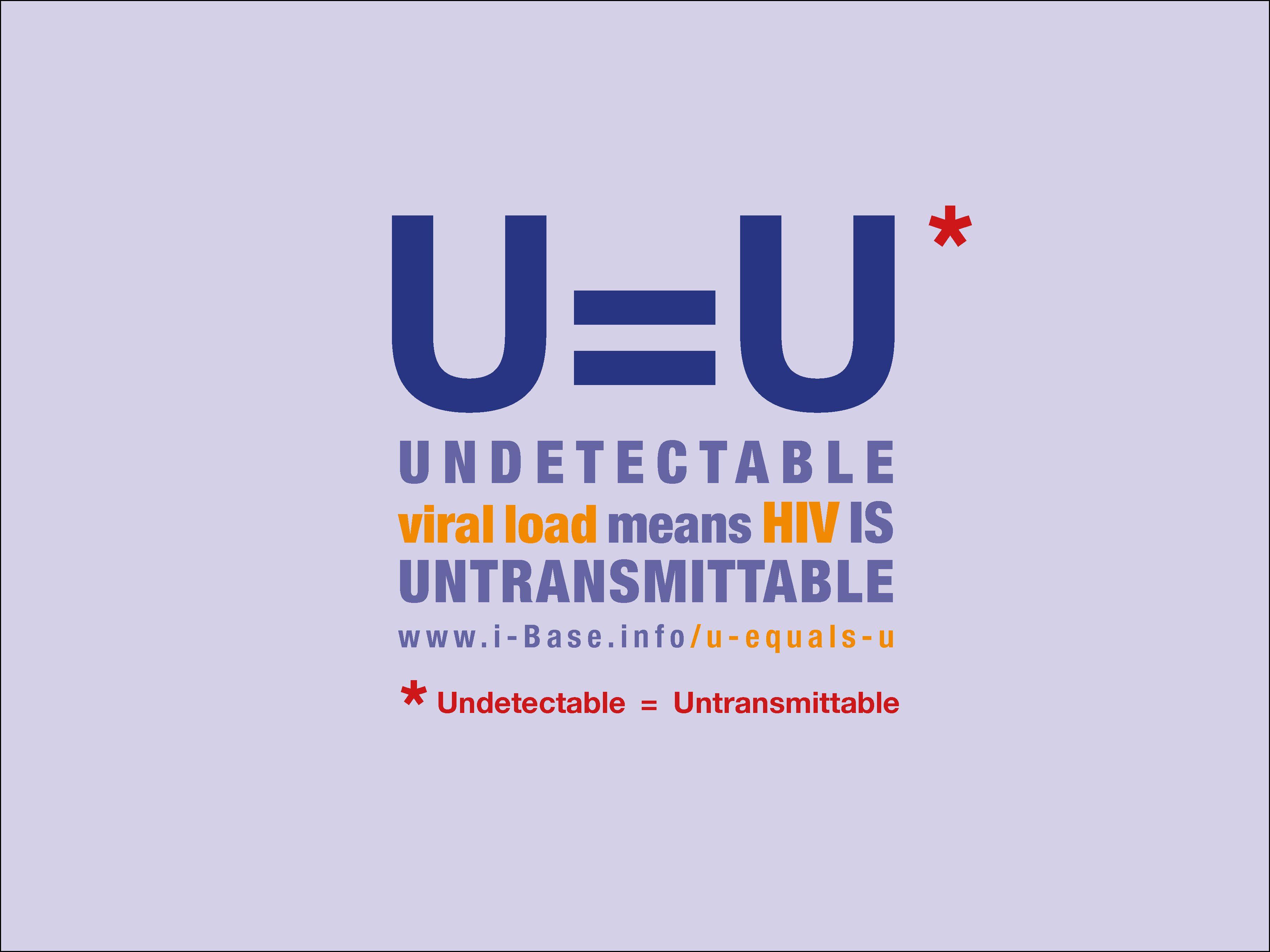 Orange and Blue U Logo - U=U: Undetectable = Untransmittable | HIV i-Base