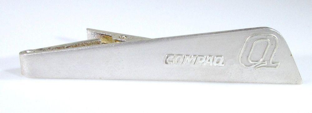 Compaq Computer Logo - Silver Tone Tie Clip with Compaq Computers Logo by Por Rong Co