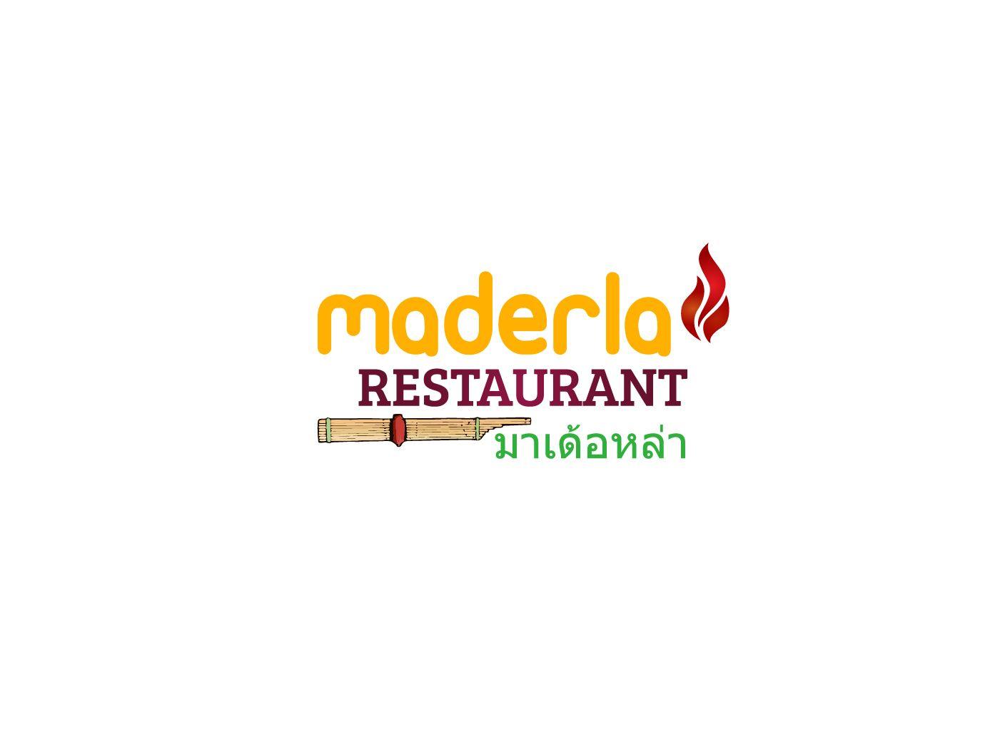 English Bar Logo - Playful, Bold, Restaurant Logo Design for Maderla and มาเด้อหล่า