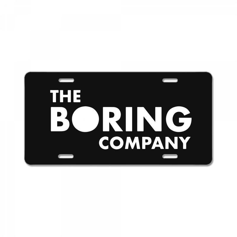 The Boring Company Elon Logo - Custom The Boring Company Elon Musk License Plate By Killakam