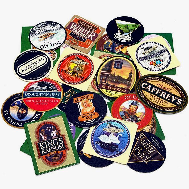 English Bar Logo - English Pub Coasters, Set of 25