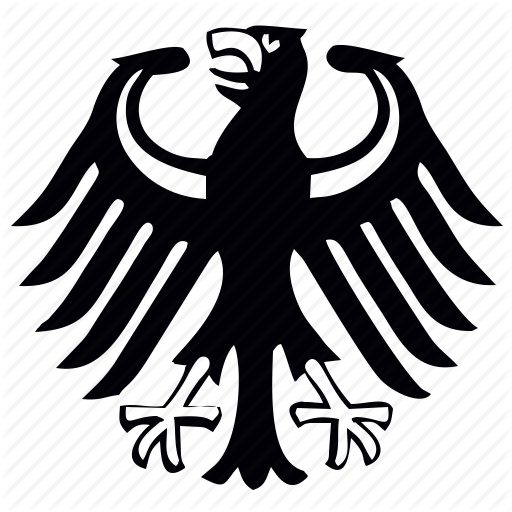 White Eagle German Logo - Bundestag, eagle, force, germany, politics icon