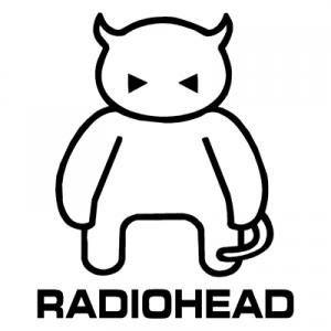 Red and White H Logo - Radiohead Logo Decal Sticker, H 6 By L 6 Inches, White