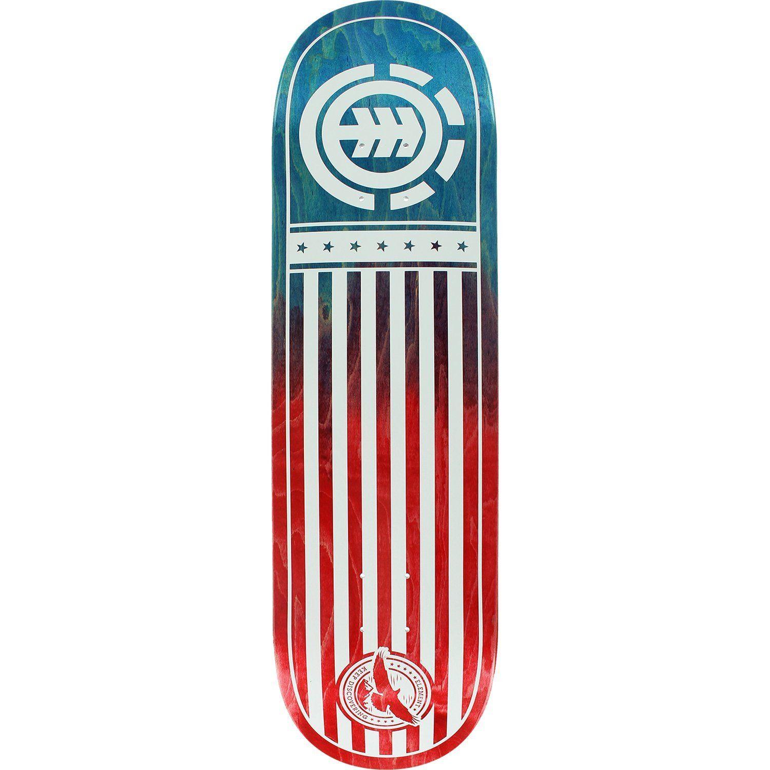 Red White and Blue D. Sports Logo - Amazon.com : Element Keep Discovering Deck -8.5 Red/White/Blue Fade ...