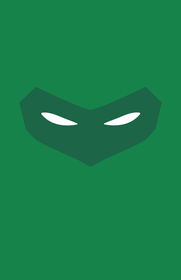Green Mask Logo - Minimalist Heroes Green Lantern Mask - Minimalist Heroes