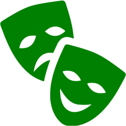 Green Mask Logo - Green theatre masks icon - Free green mask icons