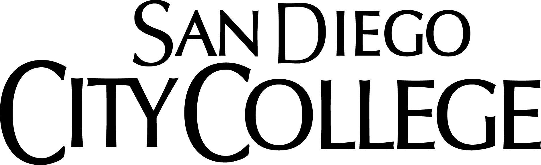 Black and White College Logo - Logos | San Diego Community College District